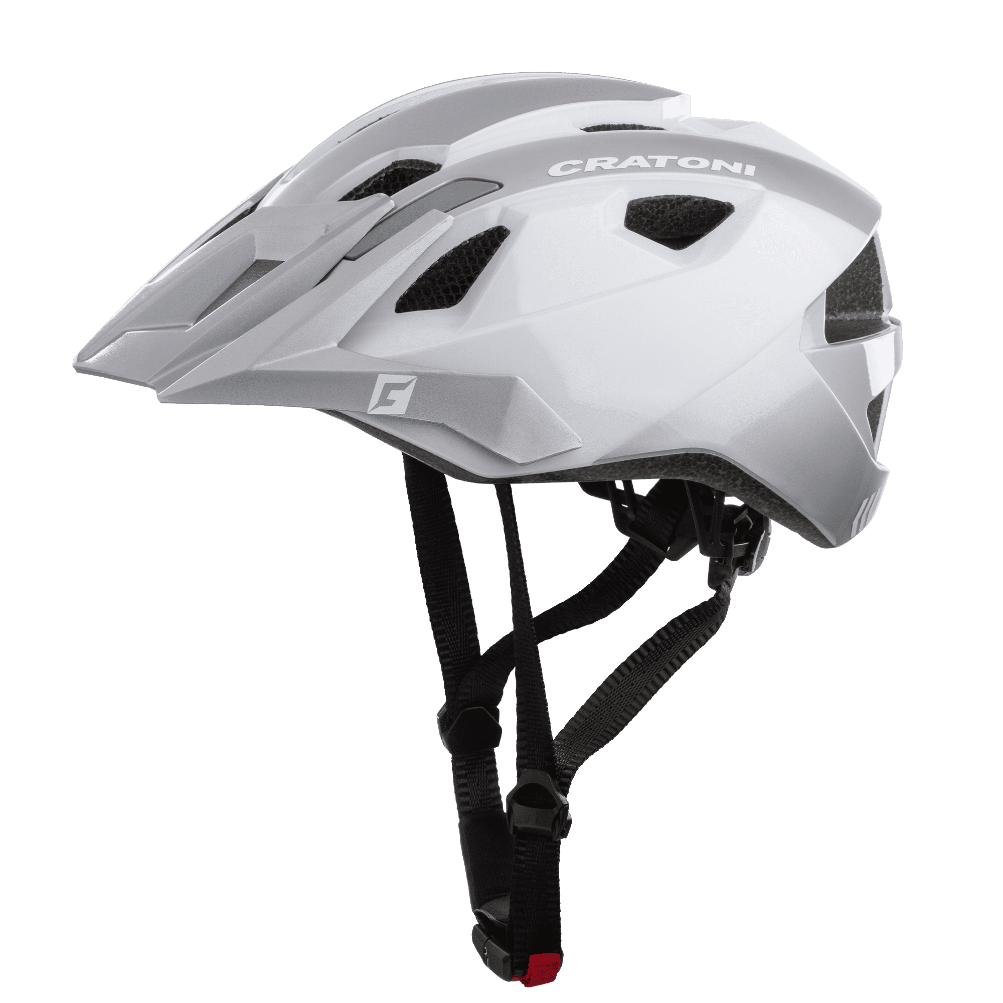 Велосипедный шлем Cratoni Allride, white/silver, One Size