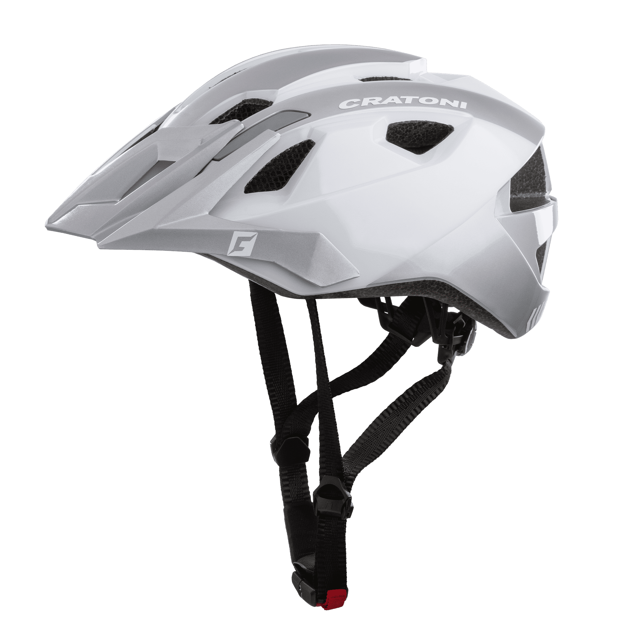 фото Велосипедный шлем cratoni allride, white/silver, one size