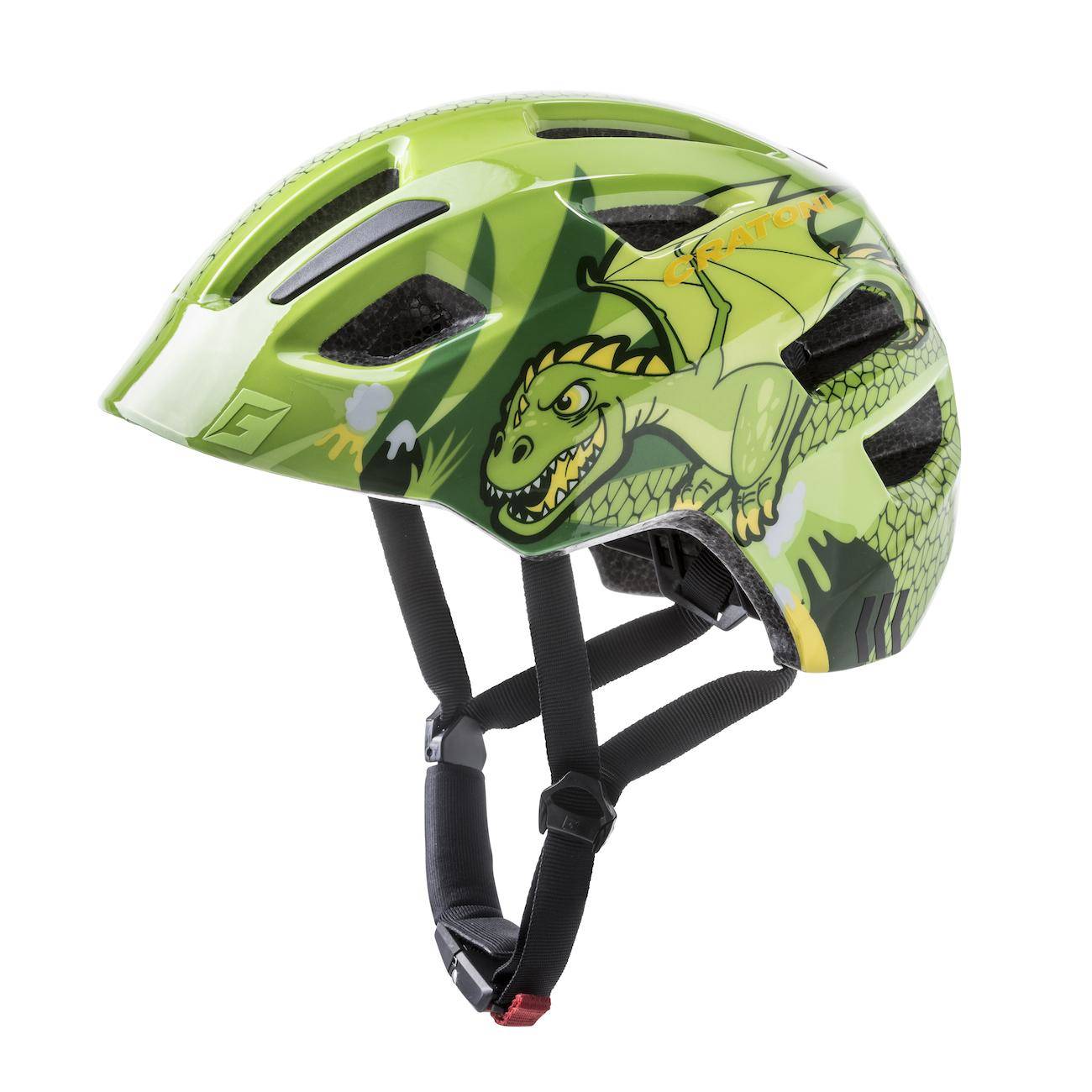 Велосипедный шлем Cratoni Maxster, green dragon glossy, XS/S