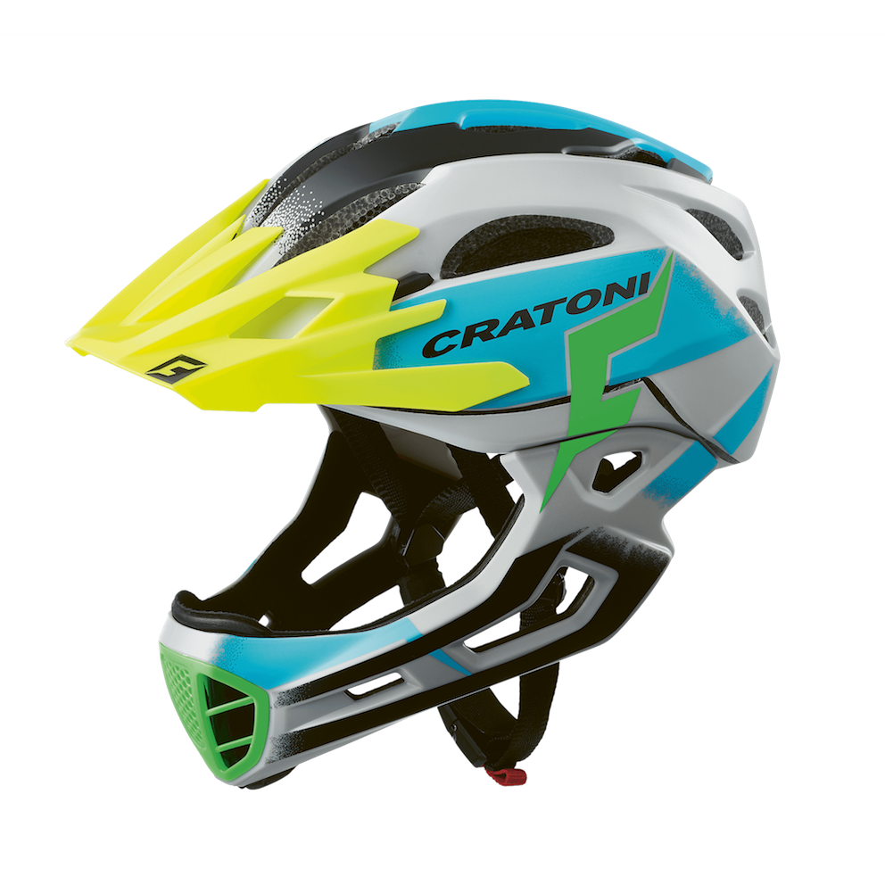 Велосипедный шлем Cratoni C-Maniac Pro, grey/blue matt, M/L