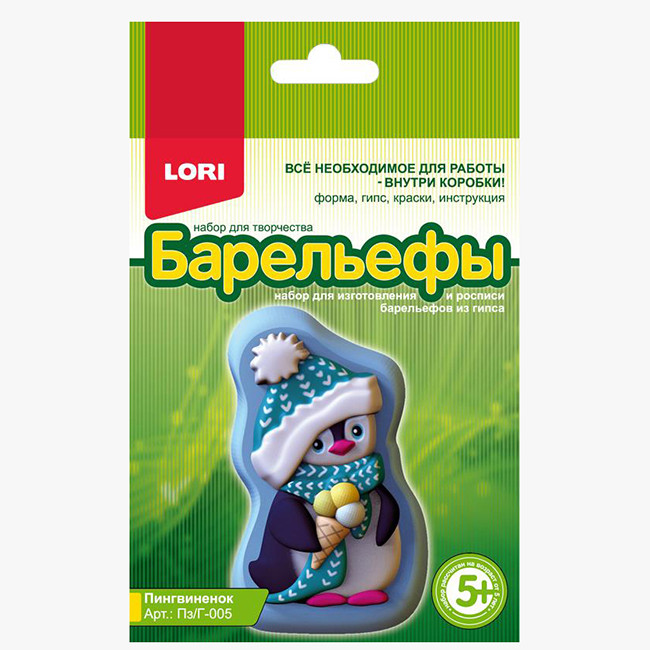 

Барельеф из гипса Пингвиненок LORI Пз/Г-005