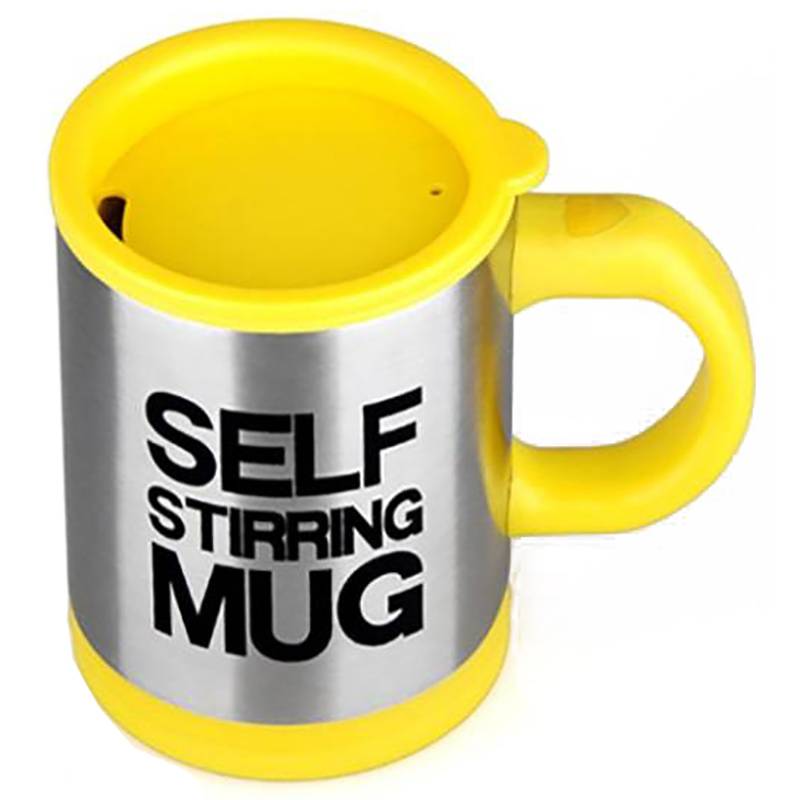 фото Кружка-мешалка self stirring mug желтая