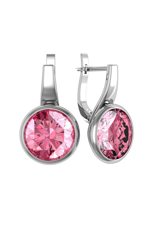 Серьги женские из серебра ПРИВОЛЖСКИЙ ЮВЕЛИР 361705-FA66, алпанит/турмалин