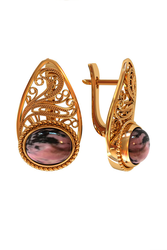 

Серьги из серебра с родонитом ПРИВОЛЖСКИЙ ЮВЕЛИР 362871-RD, 362871-RD