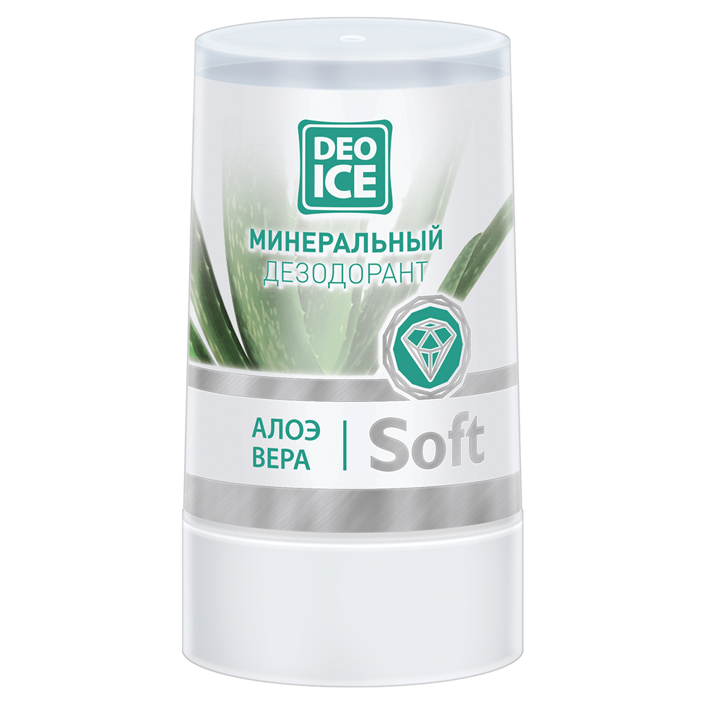 Минеральный дезодорант с экстрактом алоэ вера DEOICE Soft 40 гр