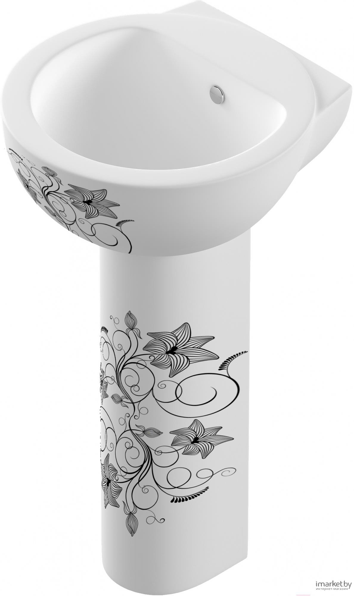 

Умывальник Sanita Luxe Арт Люкс Флора , белый (SL400401)