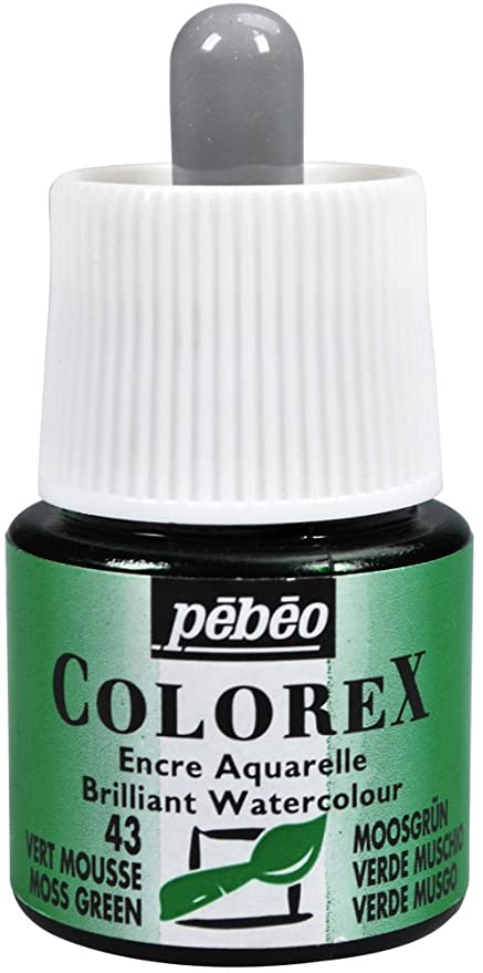 Акварельные чернила PEBEO Colorex 45 мл зеленый мох 341-043 PEBEO 341-043