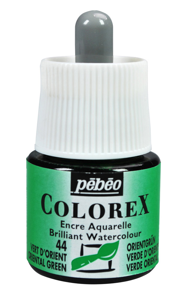 

Акварельные чернила PEBEO Colorex 45 мл зеленый восточный 341-044, Colorex