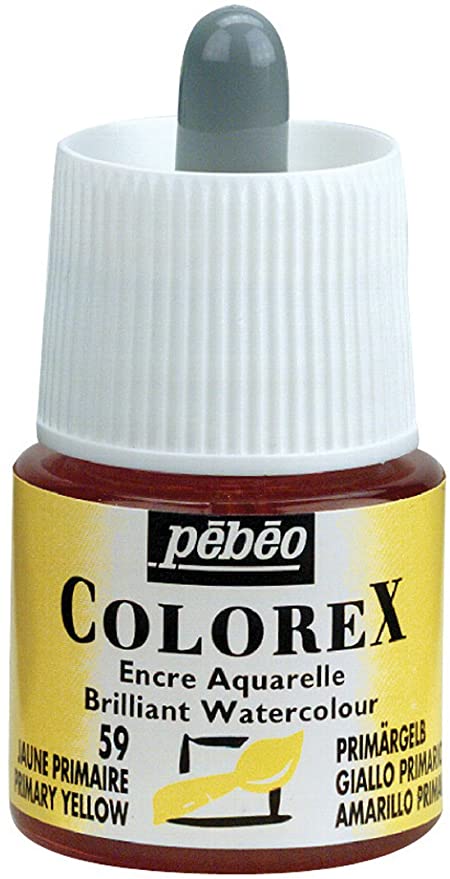 

Акварельные чернила PEBEO Colorex 45 мл желтый основной 341-059, Colorex