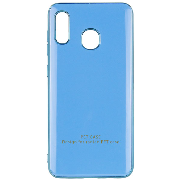 фото Чехол glossy logo для samsung galaxy a20 / a30 light blue epik