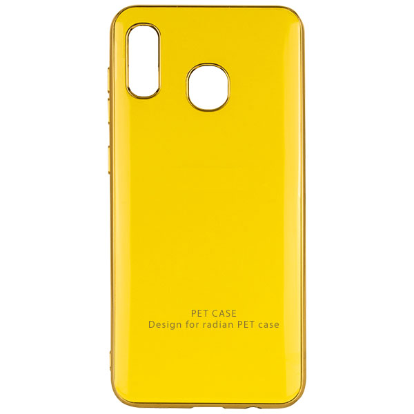 фото Чехол glossy logo для samsung galaxy a20 / a30 yellow epik