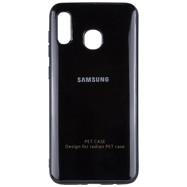 фото Чехол glossy logo для samsung galaxy a20 / a30 black epik