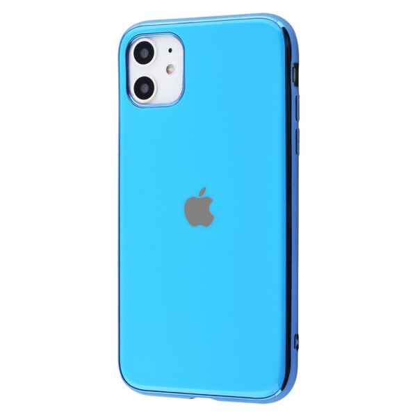фото Чехол glossy logo для apple iphone 11 pro max light blue epik