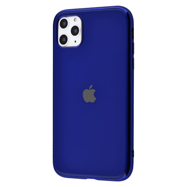 фото Чехол glossy logo для apple iphone 11 pro max blue epik