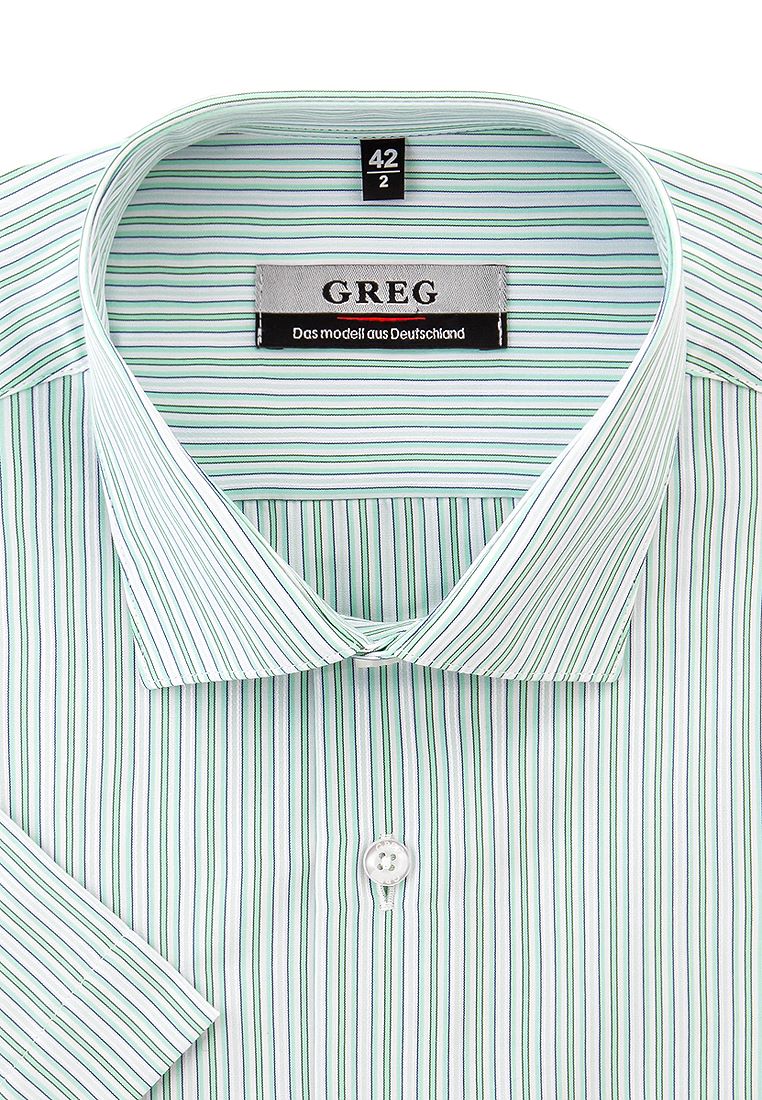 Рубашка мужская Greg Gb141/109/526/Z зеленая 39