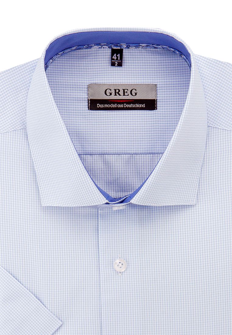 Рубашка мужская Greg Gb124/109/305/Z/1 голубая 38