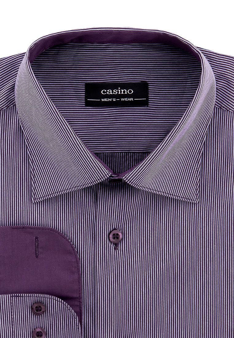 Рубашка мужская CASINO c771/1/664/Z/1 STRETCH фиолетовая 39