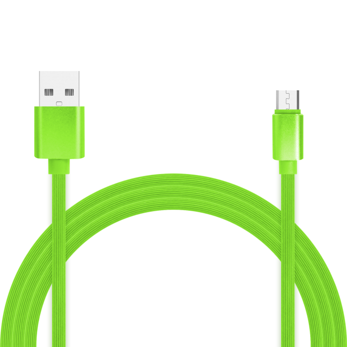 Кабель Jet.A JA-DC24 USB2.0/micro USB 1m Green