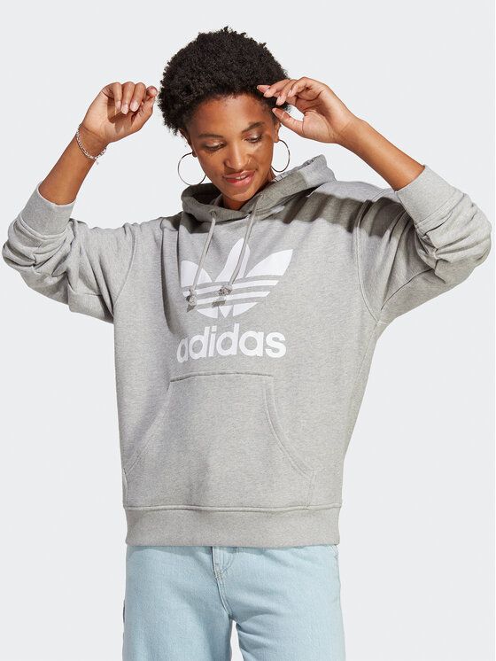 

Худи женское Adidas 0000301516682 серое L, Серый, 0000301516682