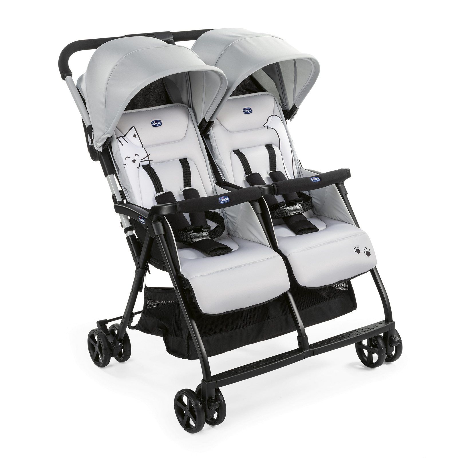 фото Прогулочная коляска chicco ohlala twin silver cat