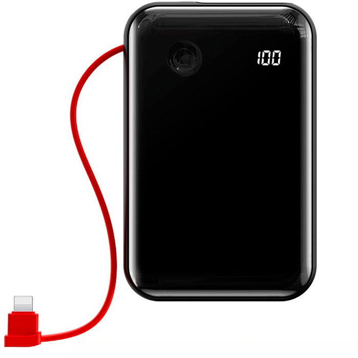 фото Внешний аккумулятор baseus mini s digital display lightning 10000 мач black