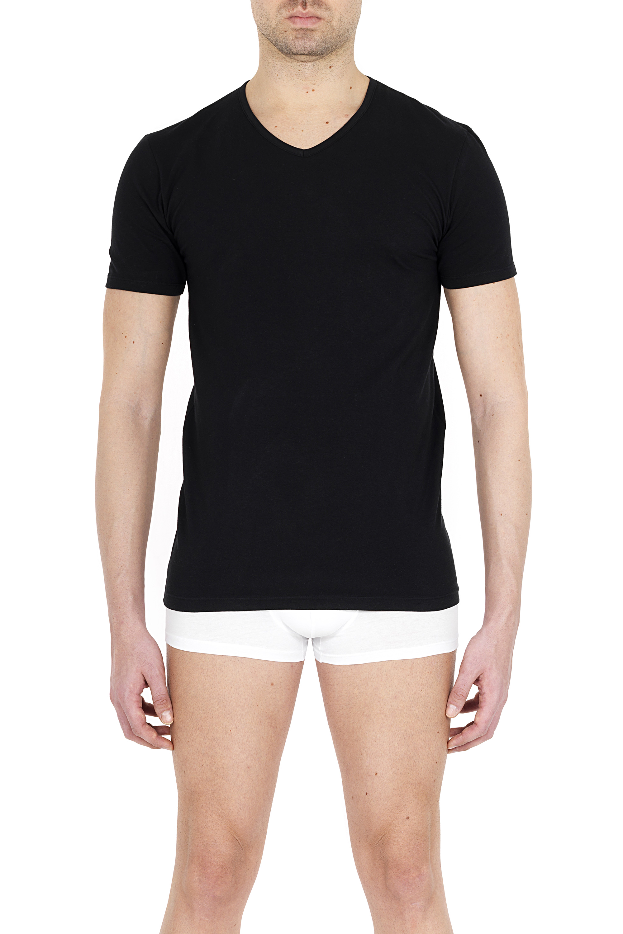 фото Футболка мужская pompea t-shirt v cotton черная xl