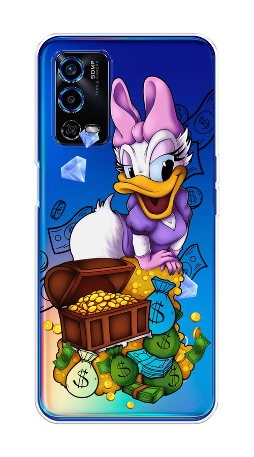 

Чехол на Oppo A55 4G "Rich Daisy Duck", Коричневый;белый;фиолетовый, 259150-6
