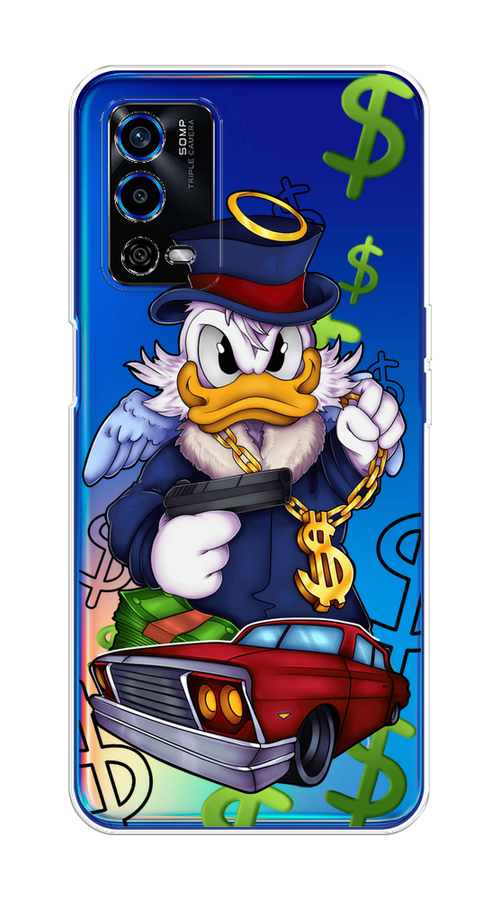 

Чехол на Oppo A55 4G "Scrooge McDuck with a Gold Chain", Красный;синий;белый, 259150-6