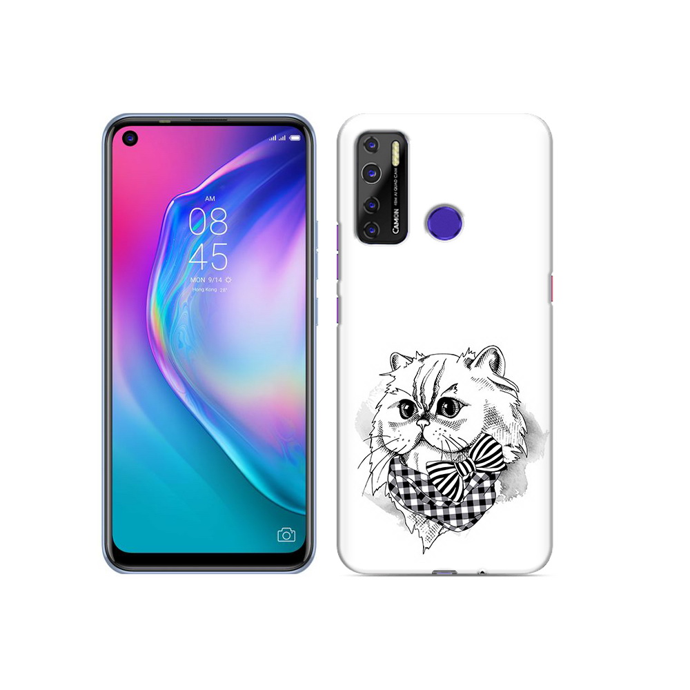 

Чехол MyPads Tocco для Tecno Camon 15 нарисованная красивая кошечка, Прозрачный, Tocco