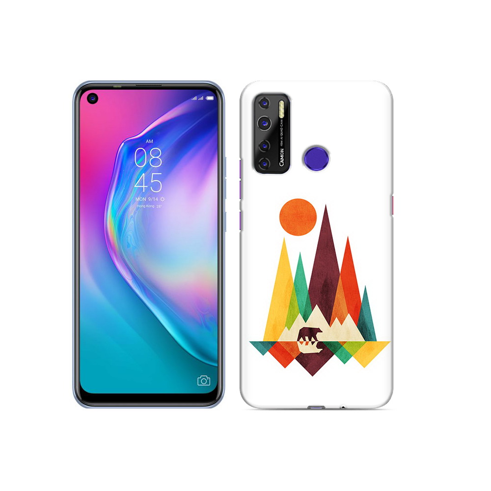 

Чехол MyPads Tocco для Tecno Camon 15 нарисованные горы с медведем, Прозрачный, Tocco