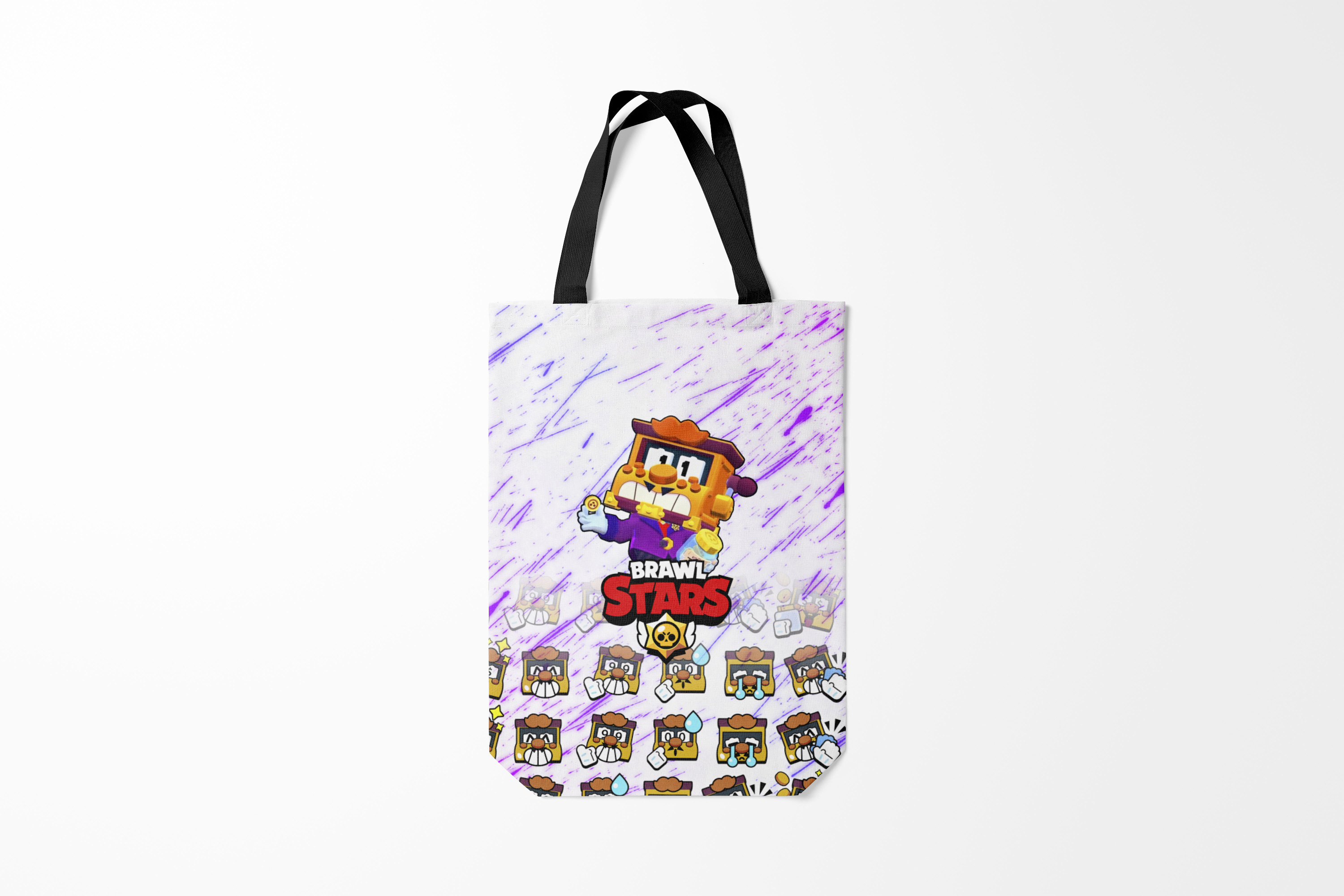 

Сумка шoппер унисекс Burnettie Brawl Stars Грифф Griff PAINT,, Brawl Stars Грифф Griff PAINT