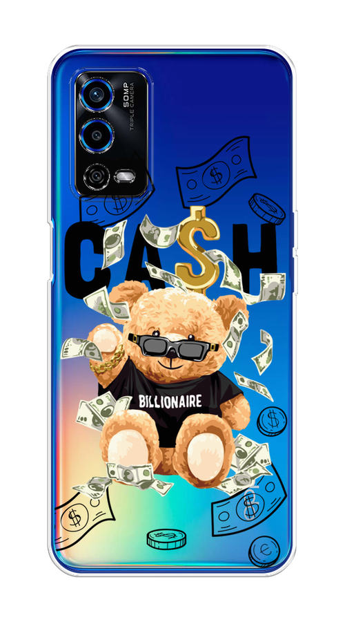 

Чехол на Oppo A55 4G "Big cash", Черный;серый;бежевый, 259150-6