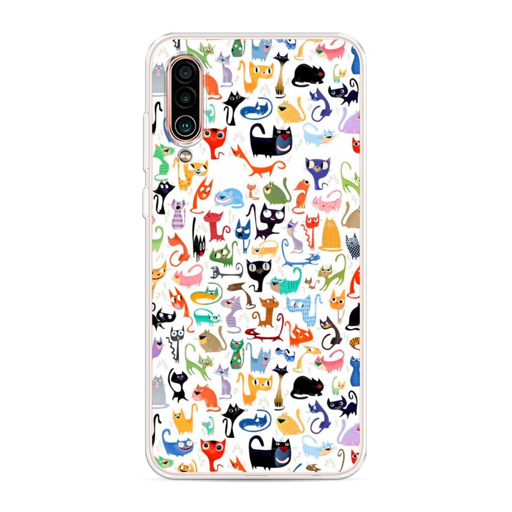 

Чехол на Meizu 16Xs "Цветные коты", Разноцветный, 73450-1