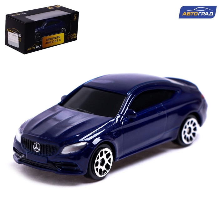 

Машина металлическая MERCEDES-AMG C63 S COUPE, 1:64, цвет синий, Металлический транспорт