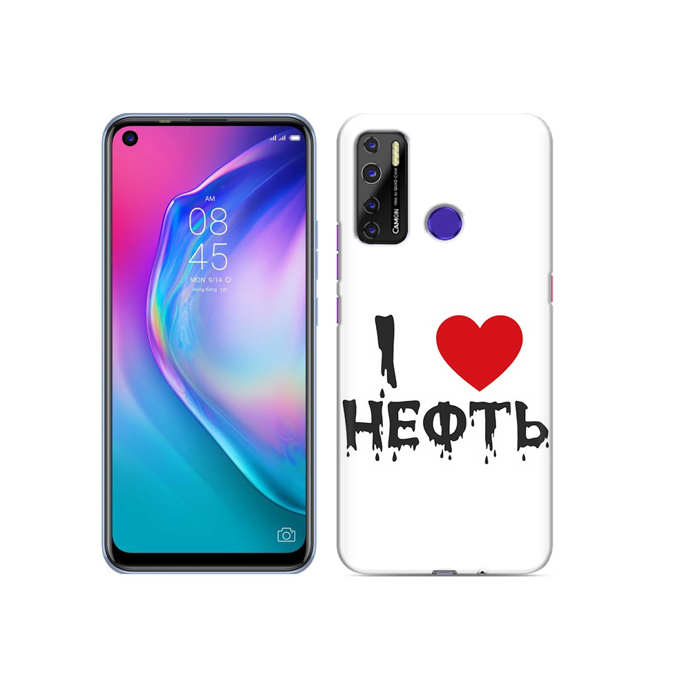 

Чехол MyPads Tocco для Tecno Camon 15 нефть, Прозрачный, Tocco
