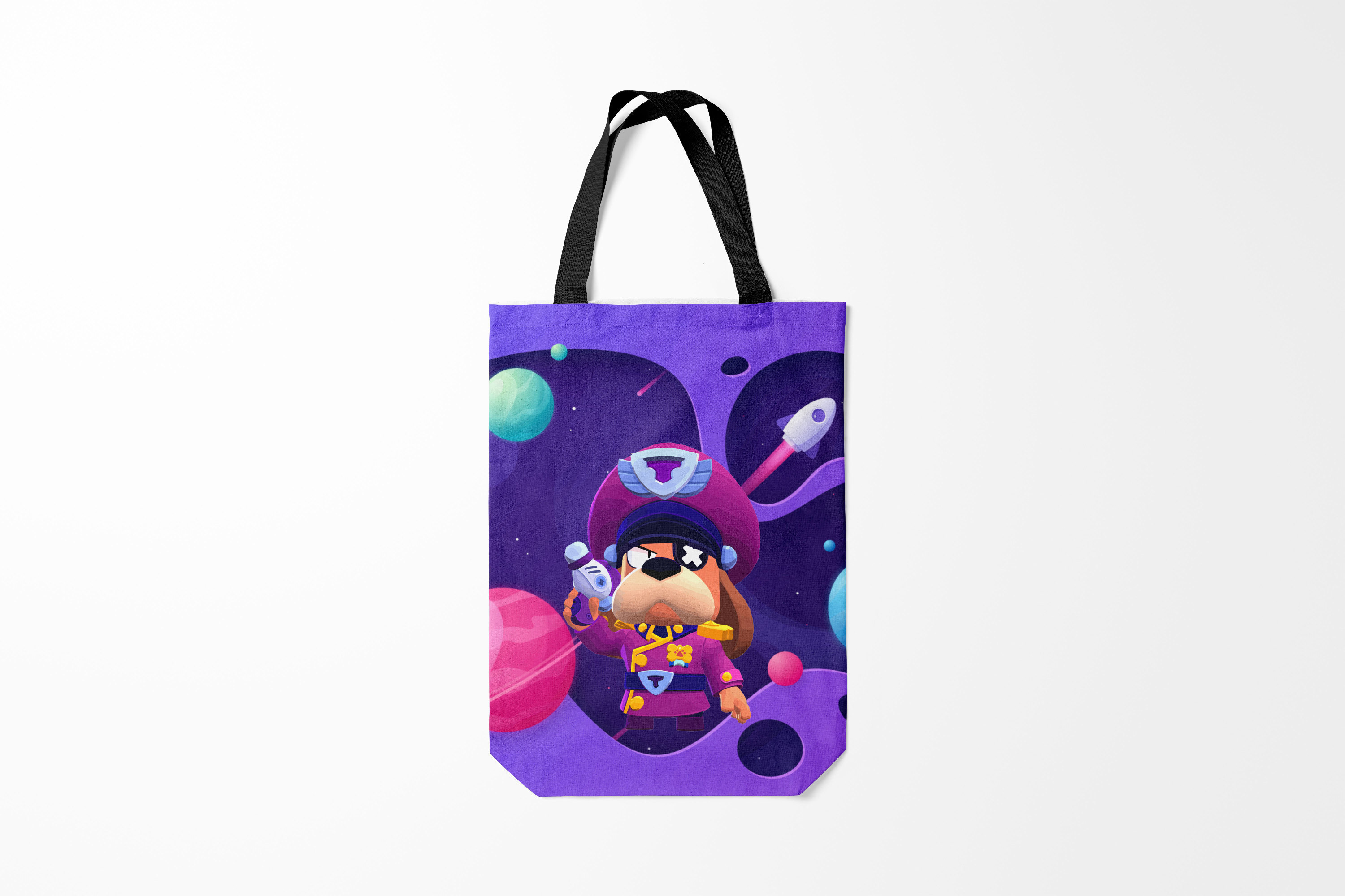 

Сумка шoппер унисекс Burnettie Brawl Stars Генерал Гавс,, Brawl Stars Генерал Гавс