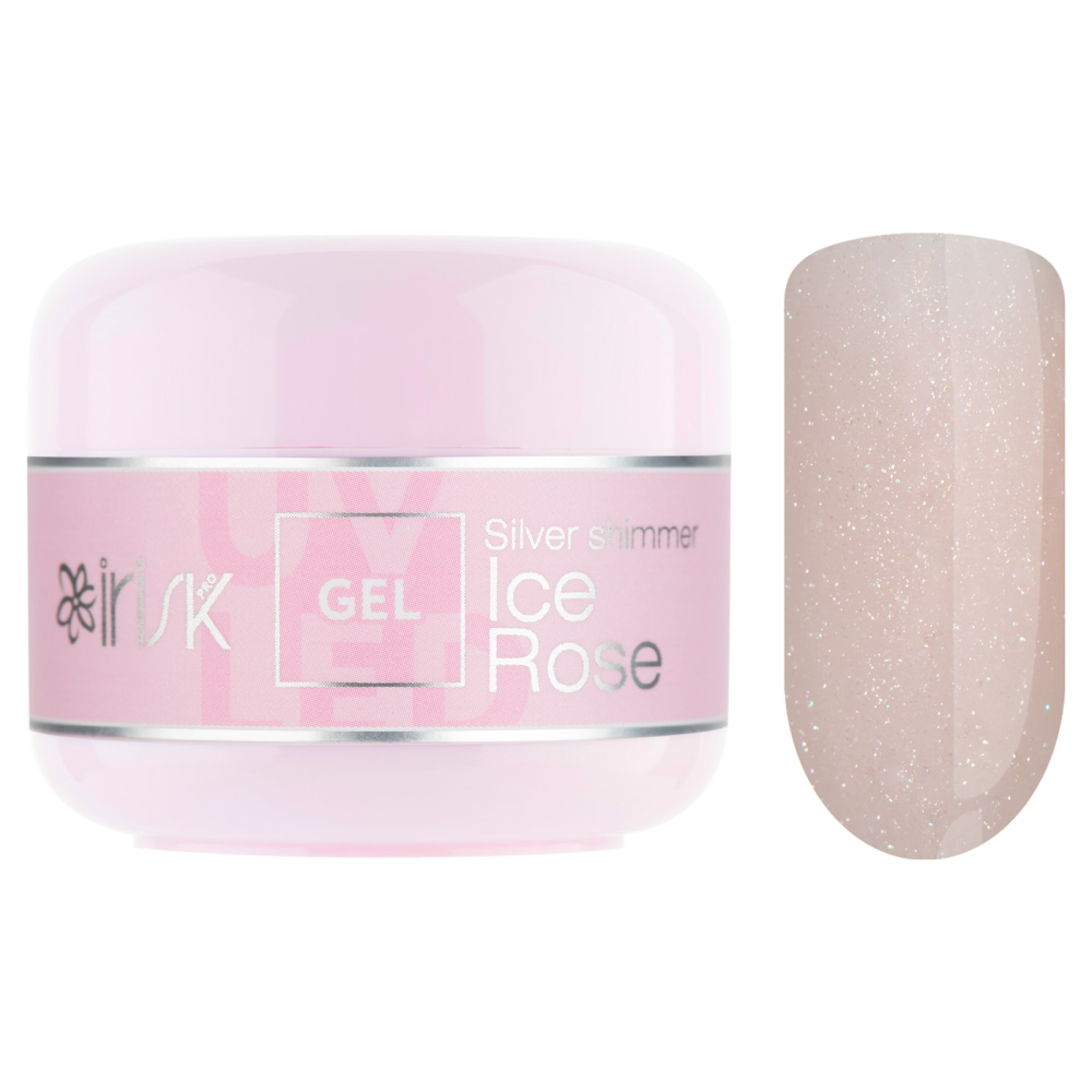 Гель ABC Limited collection 16 Ice Rose Silver shimmer, 15мл