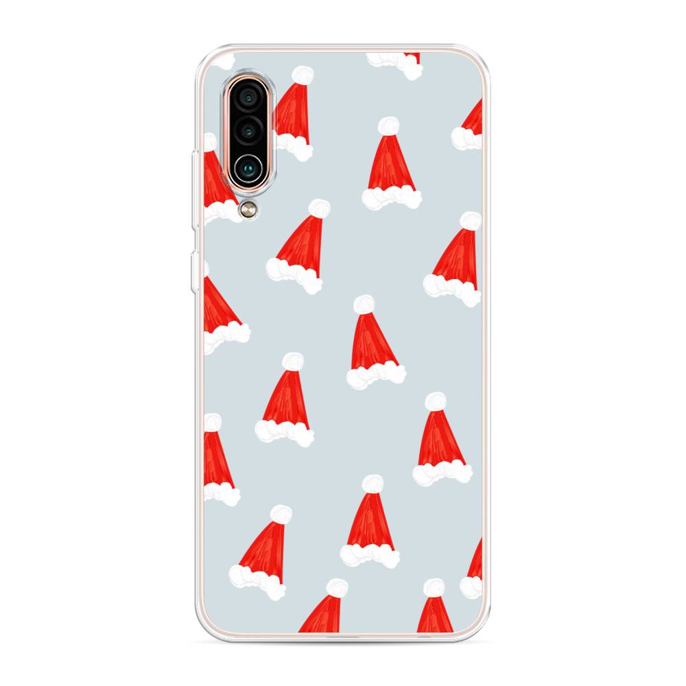 

Чехол на Meizu 16Xs "Новогодние шапочки", Белый;красный;серый, 73450-5