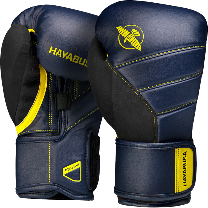 Перчатки Hayabusa T3 Navy/Yellow 16 oz