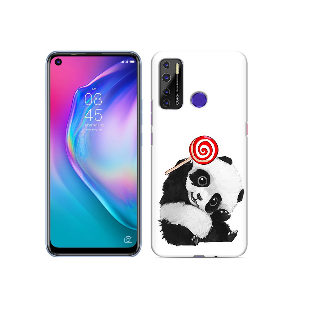 

Чехол MyPads Tocco для Tecno Camon 15 панда с леденцом, Прозрачный, Tocco