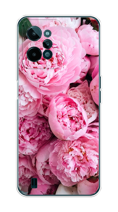 

Чехол на Realme C31 "Розовые пионы", Бежевый;розовый, 259350-2