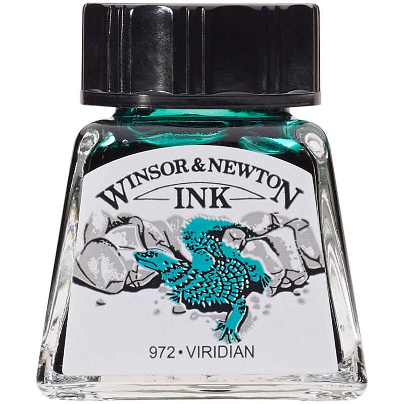 

Тушь Winsor&Newton 317113 для рисования, виридоновый, 14 мл, 3 штуки