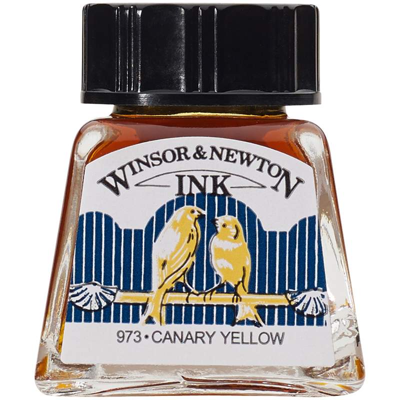 

Тушь Winsor&Newton 317114 для рисования, желтый канареечный, 14 мл 3 штуки