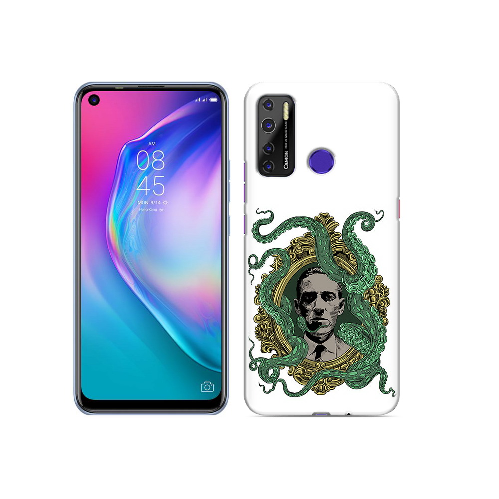 

Чехол MyPads Tocco для Tecno Camon 15 портрет с кракеном, Прозрачный, Tocco