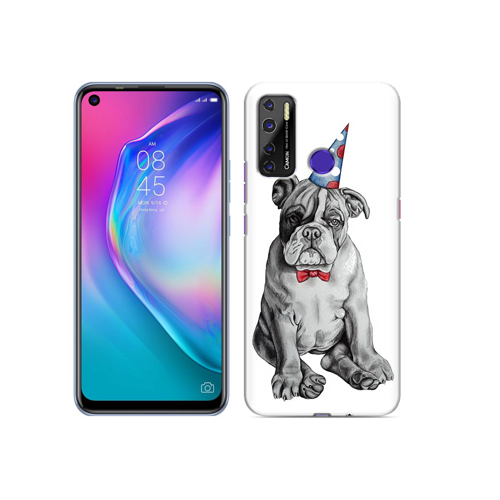

Чехол MyPads Tocco для Tecno Camon 15 праздничный щенок, Прозрачный, Tocco