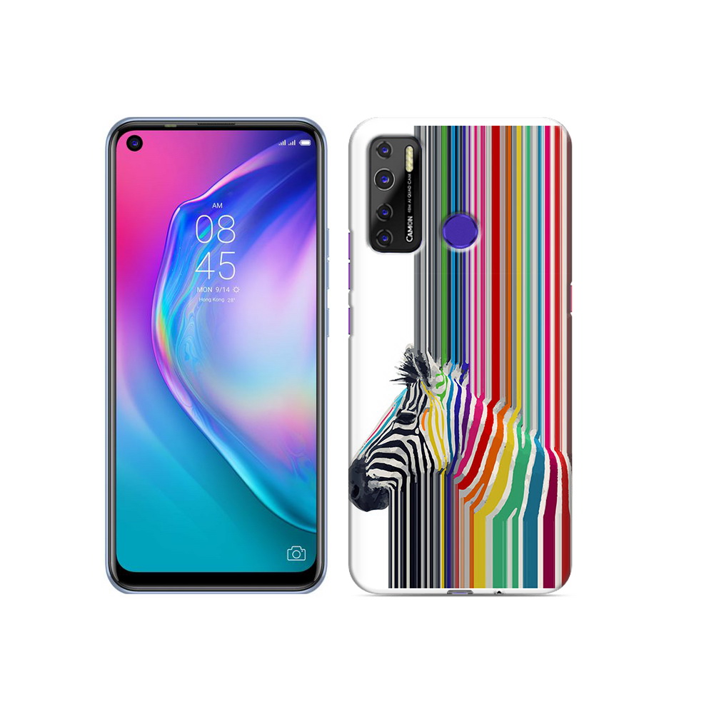 

Чехол MyPads Tocco для Tecno Camon 15 радужная зебра, Прозрачный, Tocco