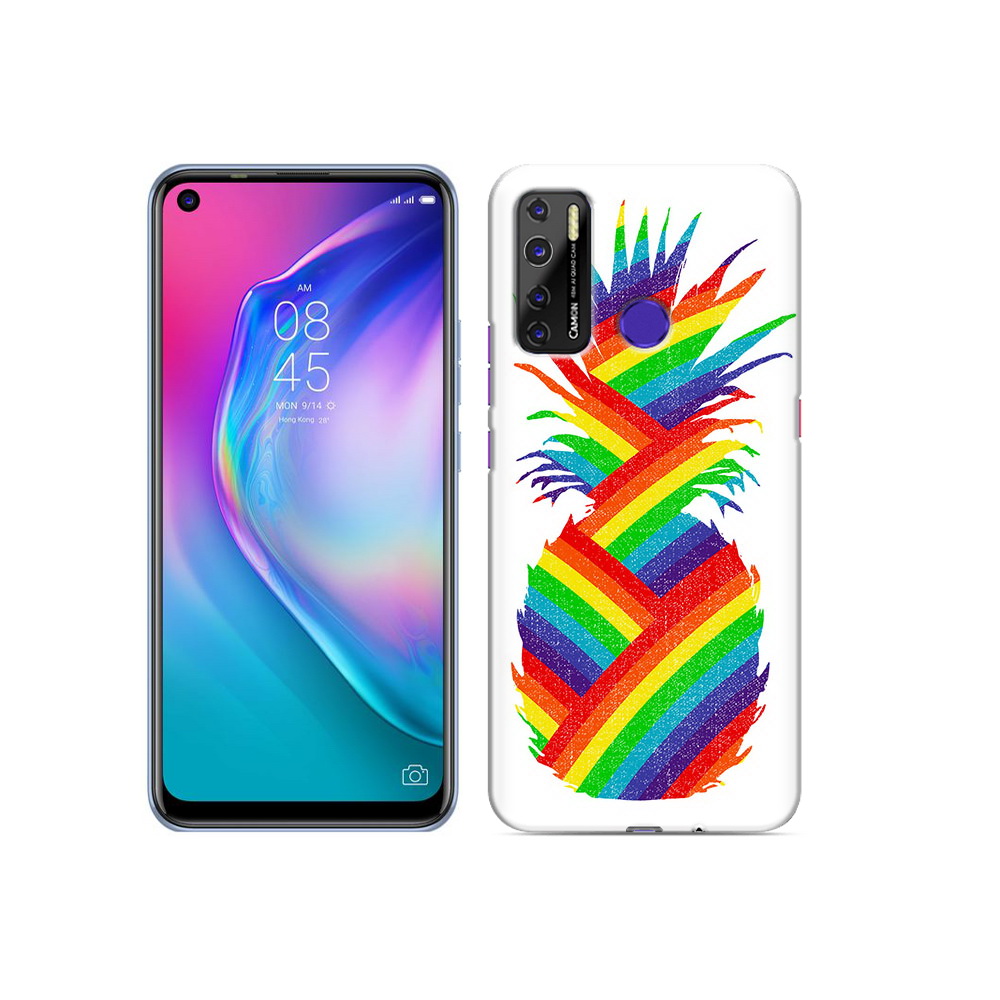 

Чехол MyPads Tocco для Tecno Camon 15 радужный ананас, Прозрачный, Tocco