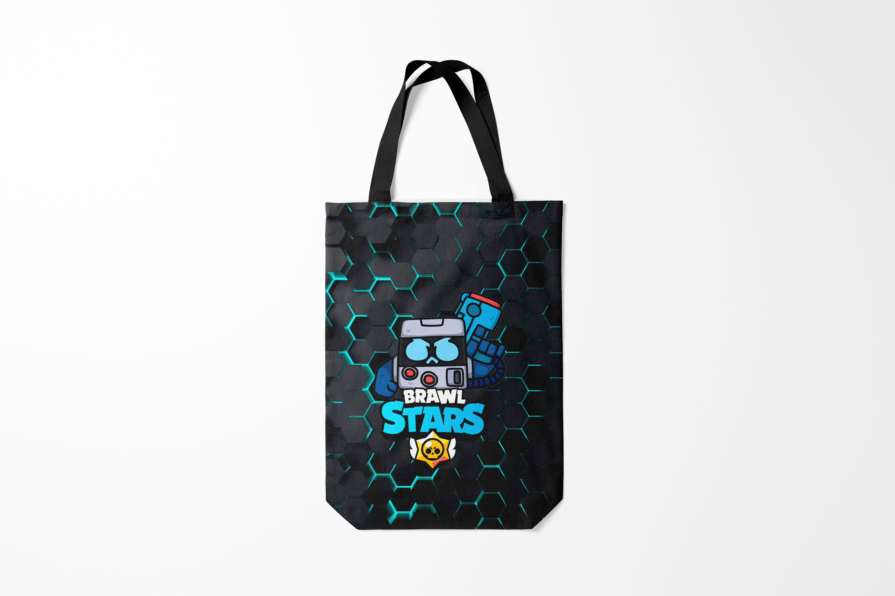 

Сумка шoппер унисекс Burnettie Brawl Stars virus 8 bit 3D,, Brawl Stars virus 8 bit 3D