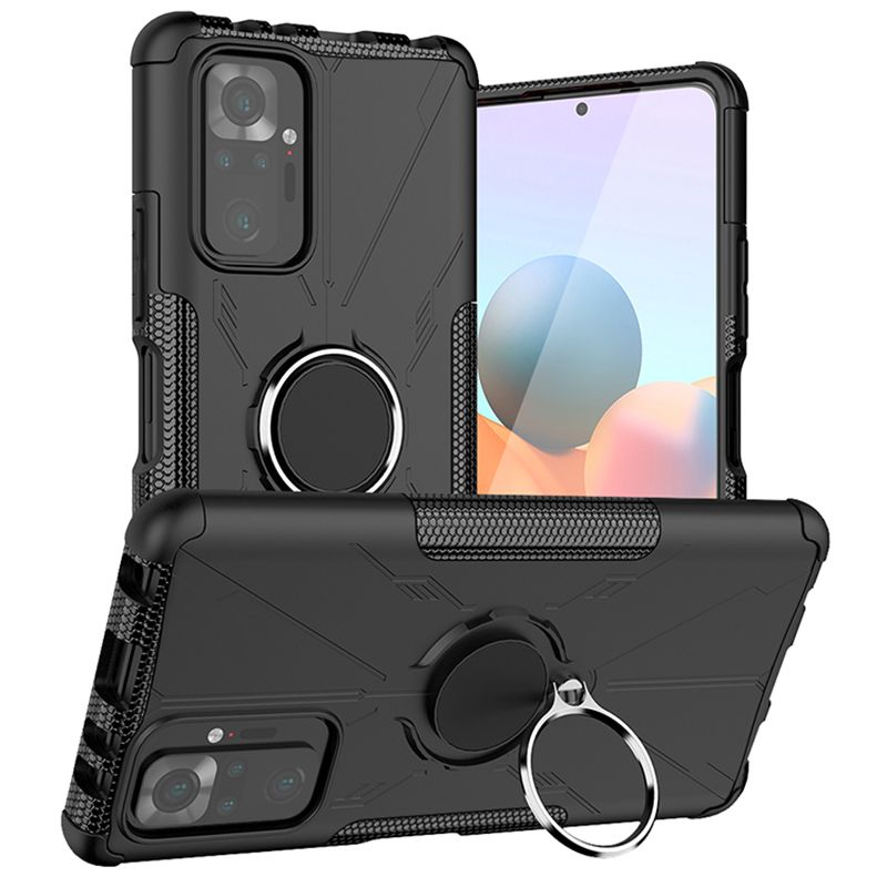 Чехол Panzer Case для Xiaomi Redmi Note 10 Pro (черный)
