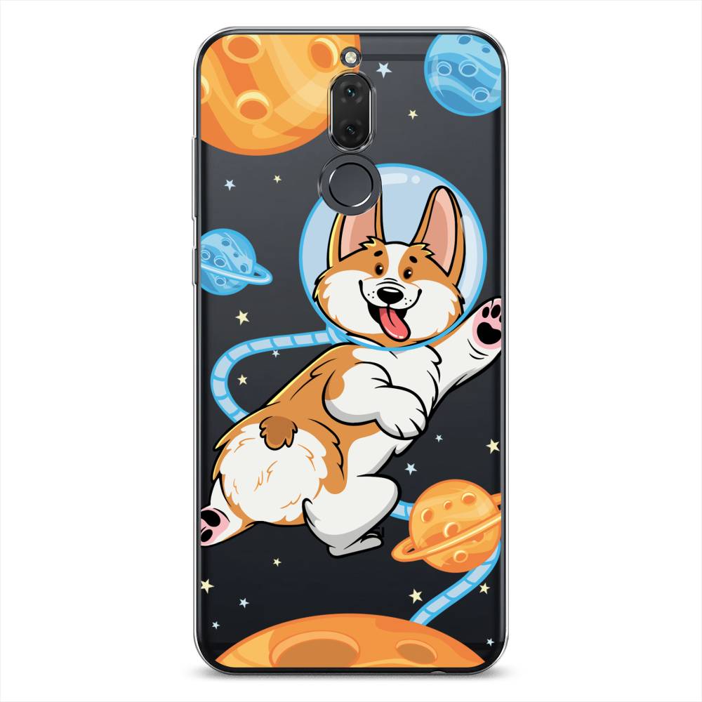 

Чехол на Huawei Nova 2i "Корги-космонавт", Голубой;бежевый;белый, 6120550-1